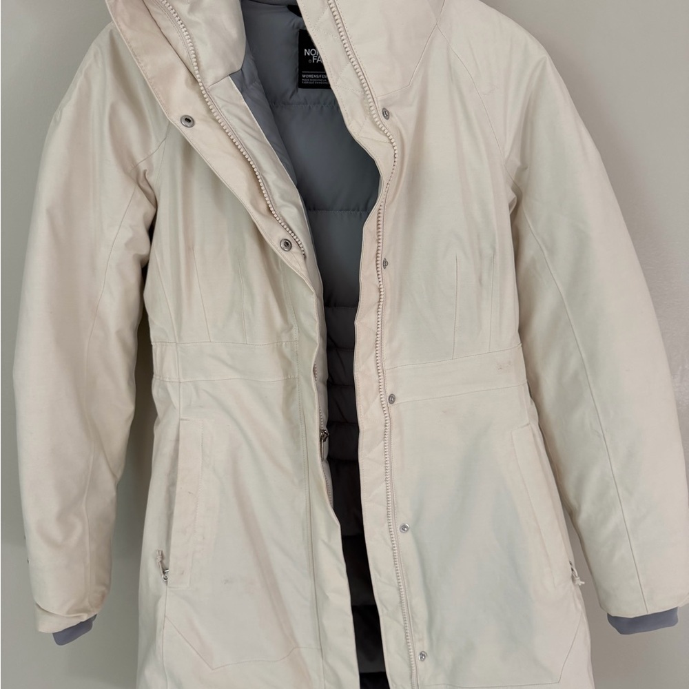 The North Face Women's Cream Fur Parka